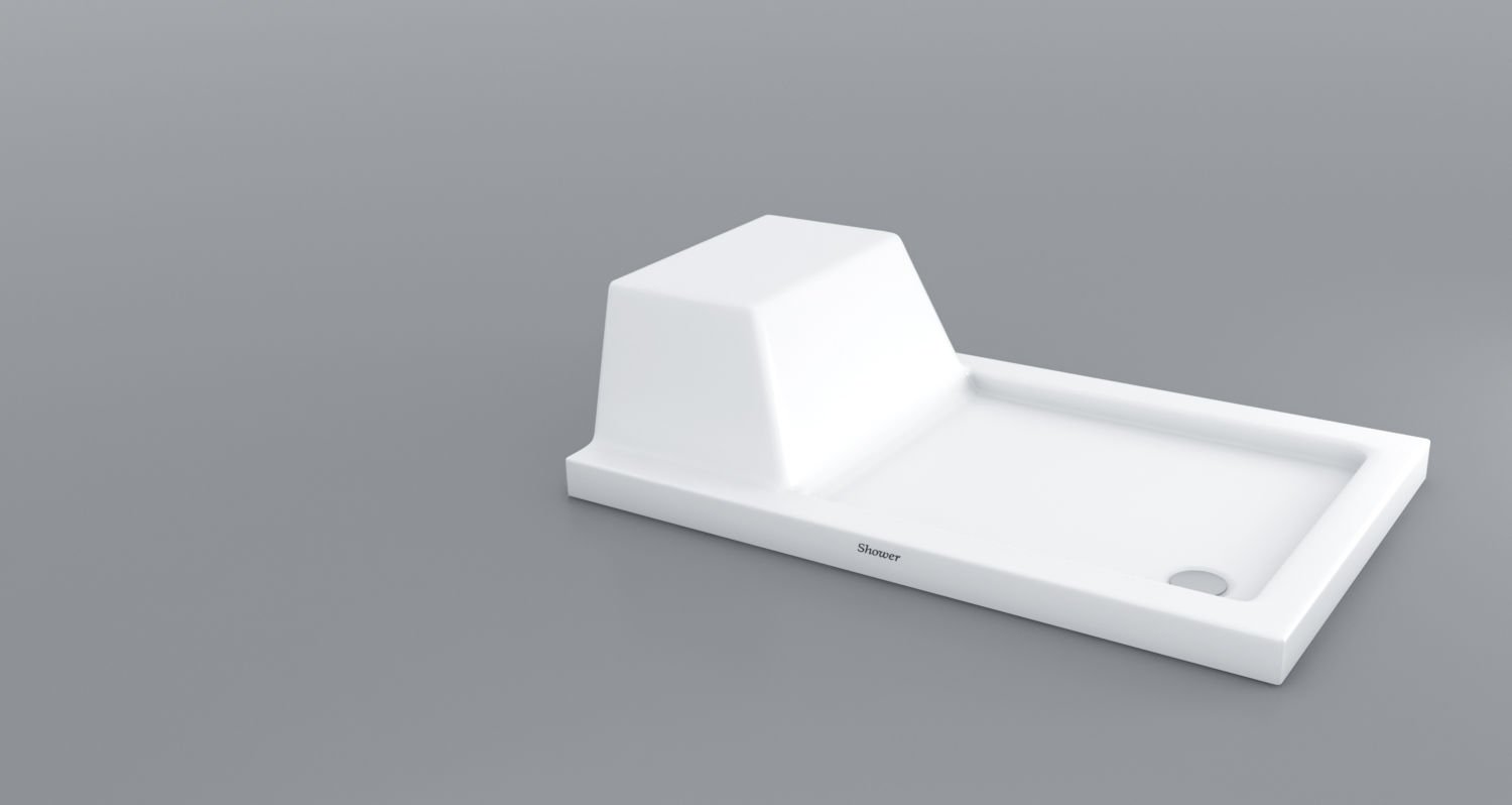 Shower 70x140 Pandora Dikdörtgen Oturmalı Flat Duş Teknesi (h:7 cm)