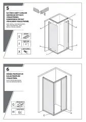 Shower Omen 100x120 Yan Panelli İçe Katlanır Kabin