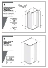 Shower Omen 100x130 Yan Panelli İçe Katlanır Kabin