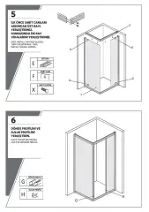 Shower Omen 100x140 Yan Panelli İçe Katlanır Kabin