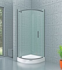 Shower Original 80x80 2 Sabit 1 Açılır Oval Tekne Üzeri Kabin