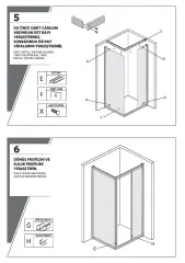 Shower Omen 100x150 Yan Panelli İçe Katlanır Kabin