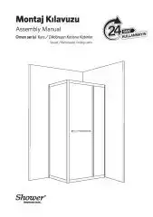 Shower Omen 100x150 Yan Panelli İçe Katlanır Kabin