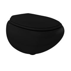 Bocchi Strata Asma Klozet + Yavaş Kapanır Kapak Mat Siyah