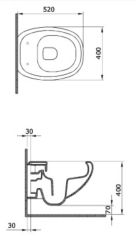 Bocchi Strata Asma Klozet + Yavaş Kapanır Kapak Mat Siyah