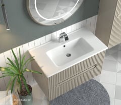 Shower Blue 65 cm Banyo Dolabı Boy Dolaplı - Sahra
