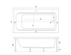 Shower Fun 130x170 Dikdörtgen Küvet