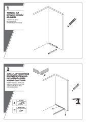 Shower Omen 80x90 İki Duvar Arası İçe Katlanır Kabin