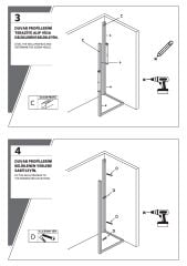 Shower Omen 80x90 İki Duvar Arası İçe Katlanır Kabin