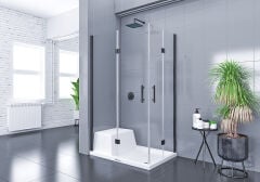 Shower Place 100x120 2 Sabit 2 Açılır Nokta Menteşeli Kabin