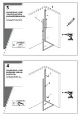 Shower Omen 80x100 İki Duvar Arası İçe Katlanır Kabin
