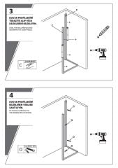 Shower Omen 80x110 İki Duvar Arası İçe Katlanır Kabin
