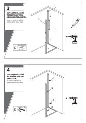 Shower Omen 80x120 İki Duvar Arası İçe Katlanır Kabin