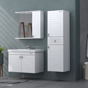 Shower Alder 80 cm Banyo Dolabı Boy Dolaplı - Beyaz