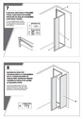Shower Omen 80x130 İki Duvar Arası İçe Katlanır Kabin