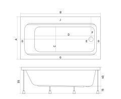 Shower Hena 130x170 Dikdörtgen Jakuzi