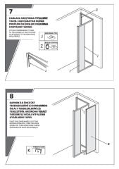 Shower Omen 80x140 İki Duvar Arası İçe Katlanır Kabin