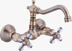 LPD Kristal Taşlı Antik Döner Eviye Bataryası