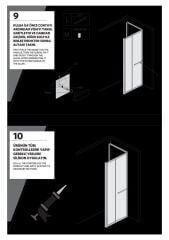 Shower Omen 90x110 İki Duvar Arası İçe Katlanır Kabin
