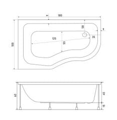 Shower 100x180 Marjinal Mini Basamaklı Özel Jakuzi