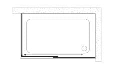 Shower Galaxy 100x110 Yan Panelli Lüks Kabin