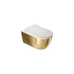 Kale Dove 2.0 Smart Asma Klozet Delikli Beyaz-Altın + Ultra Slim Smart Kapak