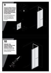 Shower Omen 90x130 İki Duvar Arası İçe Katlanır Kabin