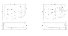 Shower 130x180 Marjinal Basamaklı Özel Jakuzi