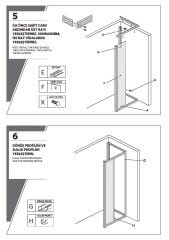 Shower Omen 90x140 İki Duvar Arası İçe Katlanır Kabin