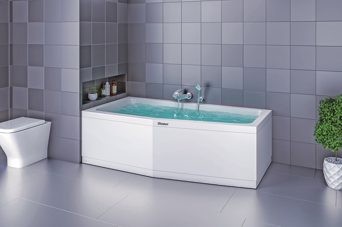 Shower Penta Beşgen Özel Küvet 60x80x170