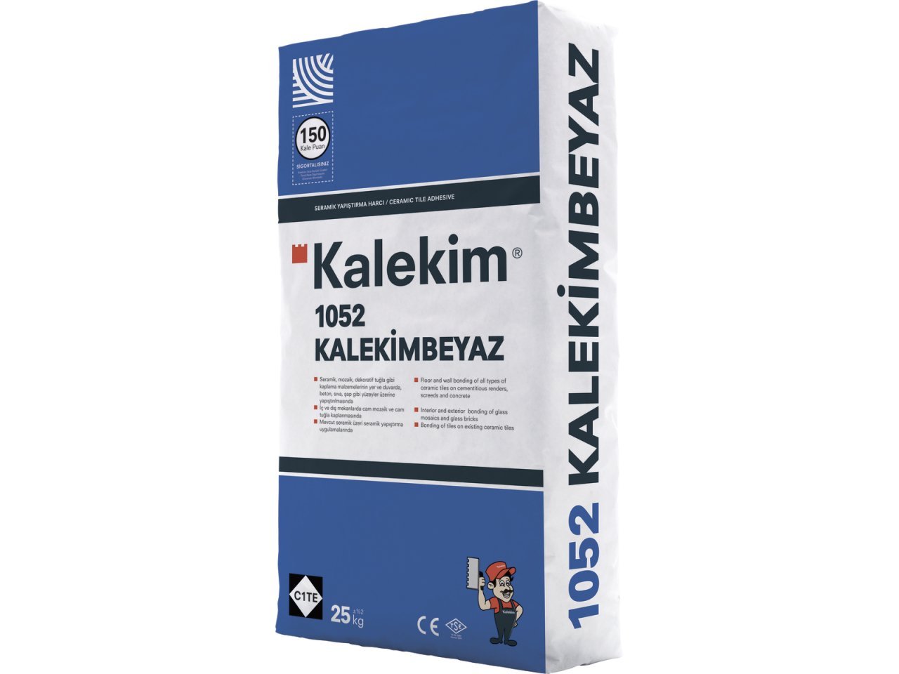 KALEKİMBEYAZ 1052 Seramik Yapıştırma Harcı 25 Kg Beyaz