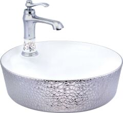 LPD 43,5x43,5 cm Oval Tezgah Üstü Lavabo