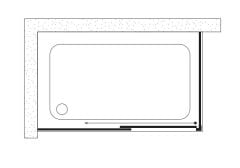 Shower Merkür 80x110 Tekne Üzeri Duş Kabini