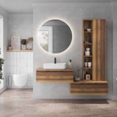 Shower Nil 80 cm Banyo Dolabı