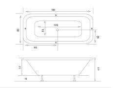 Shower Eliptica 80x180 Özel Jakuzi Ekstra Sistem