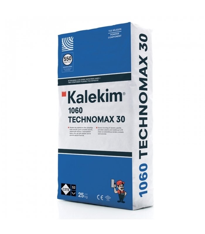 TECHNOMAX 30  1060 Toz bileşen Çok Esnek Yapıştırma Harcı 25 Kg