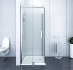 Shower Royal 95x95 2 Sabit 2 Kayar Köşe Girişli Kabin