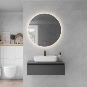 Shower Nil 80 cm Banyo Dolabı Boy Dolapsız - Antrasit