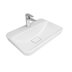 Kale Zero 2.0 Yarı Gömme Dikdörtgen Lavabo Mat Beyaz 60X40 Cm