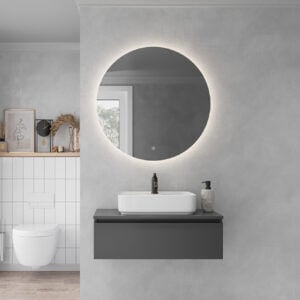 Shower Nil 80 cm Banyo Dolabı Alt Modülsüz - Antrasit