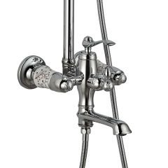 LPD Victoria Borulu Banyo Bataryası Krom