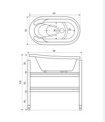 Baby Shower Özel Bebek Küveti