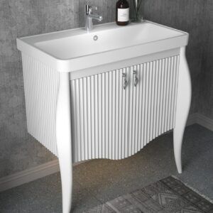 Shower Diva 80 cm Banyo Dolabı Beyaz