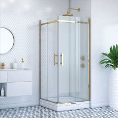 Shower Merkür 70x100 Köşe Girişli Tekne Üzeri Duş Kabini