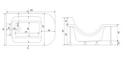 Shower Pure Abdest Ünitesi 65x105