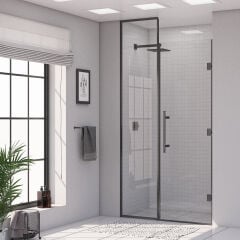Shower Maxi 150 cm 1 Sabit 1 Açılır İki Duvar Arası Nokta Menteşeli Kabin