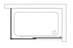 Shower Boss 70x120 1 Sabit 1 Açılır Yan Panelli Tekne Üzeri Kabin