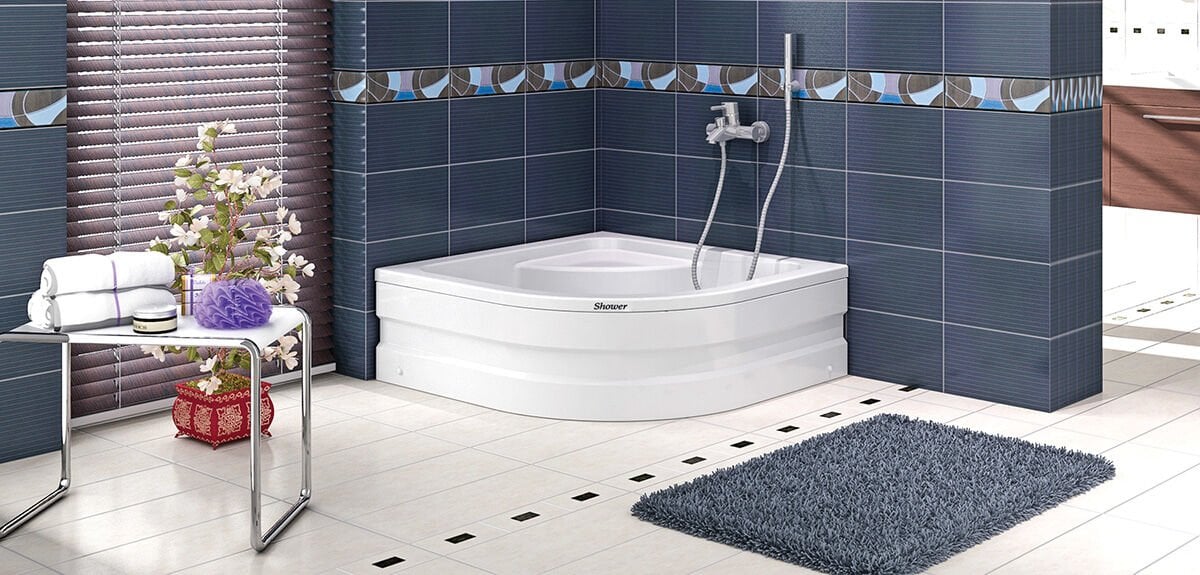 Shower Cellesse 80x80 Oval Mini Küvet