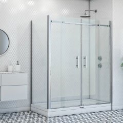 Shower Merkür 80x150 Yan Panelli Duş Kabini