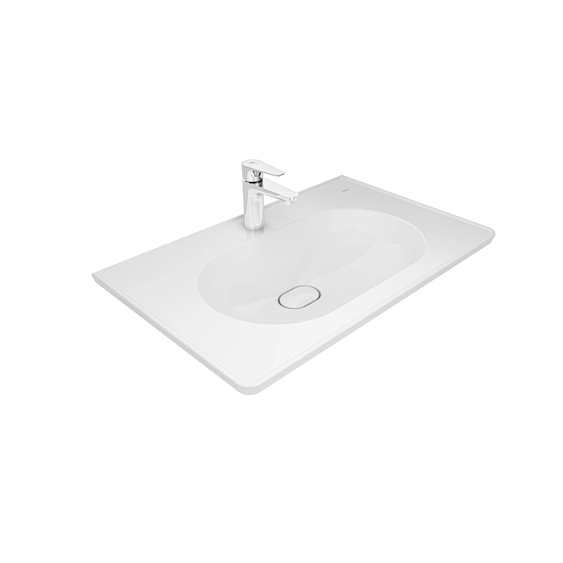 Kale Zero 2.0 Etajerli Lavabo Beyaz 80X50 cm